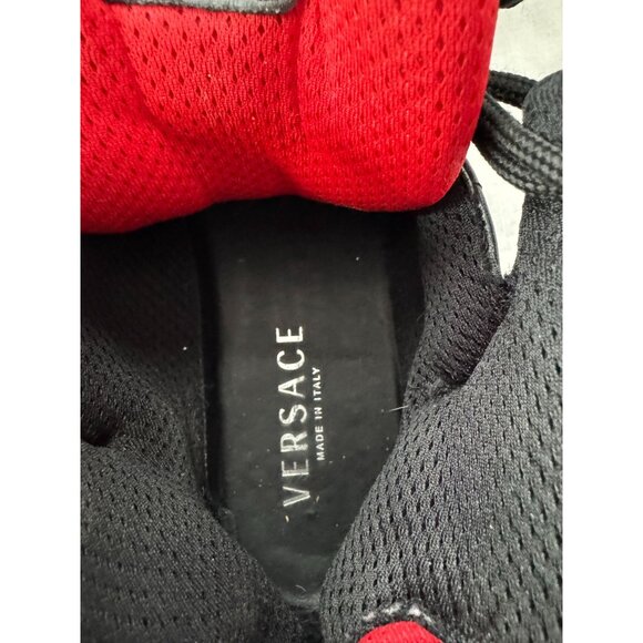 Versace Black & Red Hiking Sneakers With Vibram Soles‎ & COA - Picture 15 of 16